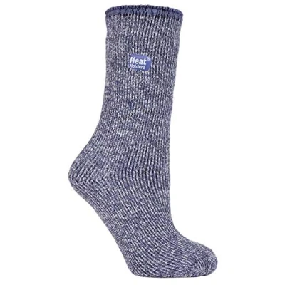 Image of HEAT HOLDERS Ladies Thick Reinforced 2.9 TOG Winter Warm Outdoor Merino Wool Thermal Socks (4 8 uk, Lilac (Merino))