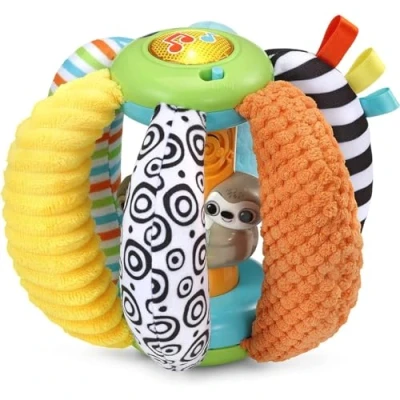 Image of VTech Baby Peek a Boo Surprise, Sensory Toy with Sloth Characters, Colours, Lights &amp; Sounds, for Boys Girls 6, 12, 24 + months, English Version