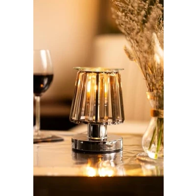 Image of Lesser &amp; Pavey Aroma Lamp Silver Black Crystal, JNS_476043