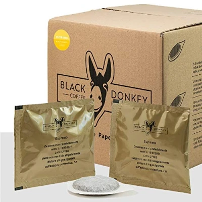 Image of Black Donkey Coffee Roasters 50 ESE Paper Pods 44mm Supremo