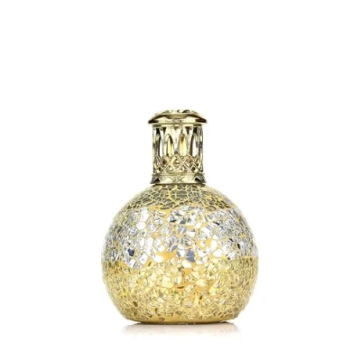 Image of Ashleigh &amp; Burwood Fragrance Lamp Little Treasure Small 30 40 Minutes Burn Time Hand Crafted Gold and Silver