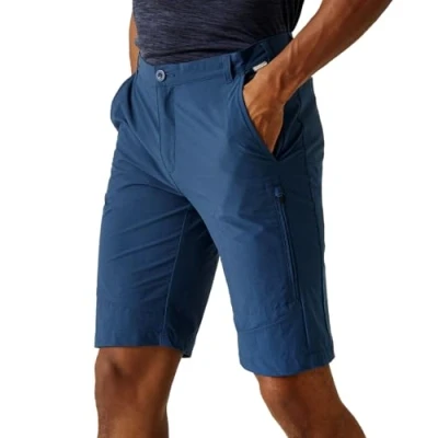 Image of Regatta Men&#039;s Water repellent Highton Long Walking Shorts Moonlight Denim, Size: 40