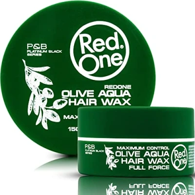 Image of Redone Hair Styling Aqua Wax Olive 1x 150ml Full Force Strong Hold Maximum Control Scent Women &amp; Men Texturizing
