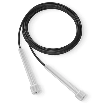 Image of PORTENTUM Adjustable Skipping Rope for Adult and Kids Speed Jumping with Non Slip Handle Home Exercise,Body Fitness, Fat Burning, Boxing, Crossfit MMA, BLACK