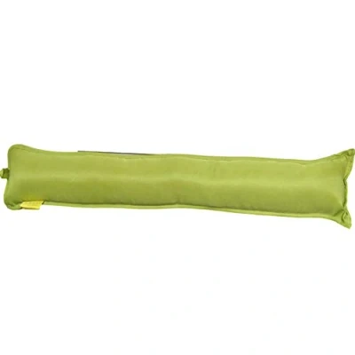 Image of New Plain Fabric Draught Excluder Draft Insulator Cushion Decorative Door or Window Stopper Polycotton Energy Saver Snake Hallway Multipurpose (Green)