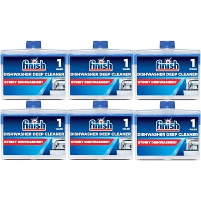 Image of Finish dishwasher Machine Cleaner Original Pack of 6, 250ml Each Deep Cleans and Helps to prolong life your