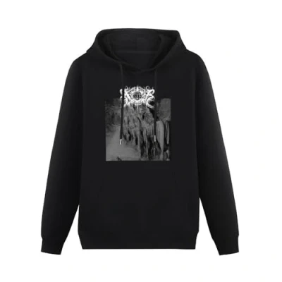 Image of TAN YA XUE Xasthur Unisex Sweatshirts Graphic Pullover Mens Black Printed Hoodies 3XL