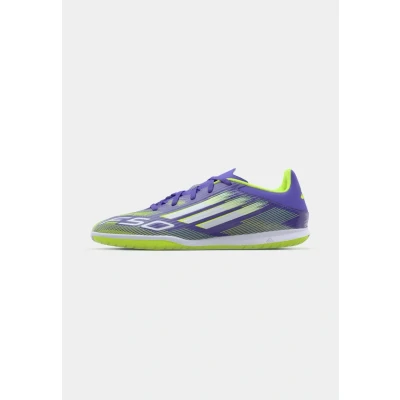 Image of adidas Performance F50 CLUB IN Indoor football boots, Men&#039;s, Size: 13, Purple rush/footwearwhite/lucid lemon shoes