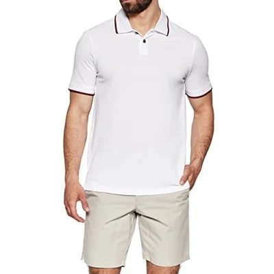 Image of Armani Exchange Men&#039;s Double Stripe Polo Shirt, White (White 1100), X Large