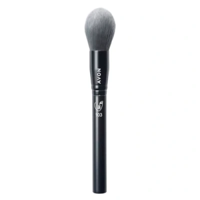 Image of Avon Full Coverage Foundation Brush, with Domed Head for and Blending Larger Areas of the Face, Vegan Friendly a Handle Made from Recycled Plastic.