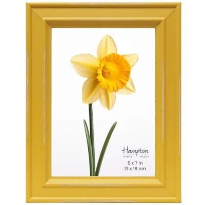 Image of inspire By Hampton PALOMA 5x7 (13x18cm) Mustard Yellow Picture Photo Frame Glass IBH PAL301957M