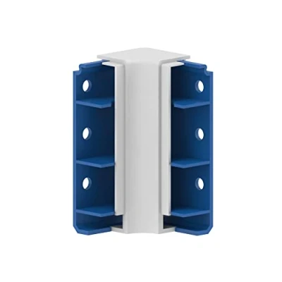 Image of Habengut inner corner for skirting board made of PVC, colour: Blue, contents: 1 piece, reversal in rooms