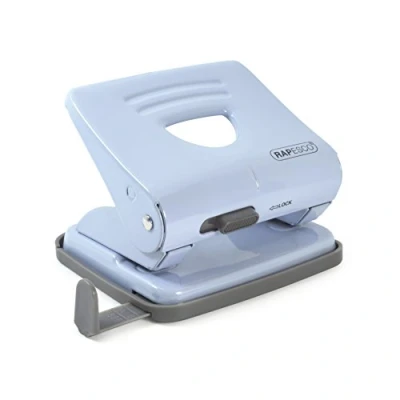Image of Rapesco 1359 2 Hole Metal Punch, 25 Sheet Capacity, Powder Blue