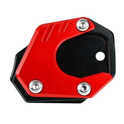 Image of Motorcycle Side Stand Enlarger CNC Aluminum Kickstand for CB650R Neo Sports Cafe 2019 2022 CBR650R 2021 CB500F CB500X 2013 CB125R CB300R 2018 Black+Red