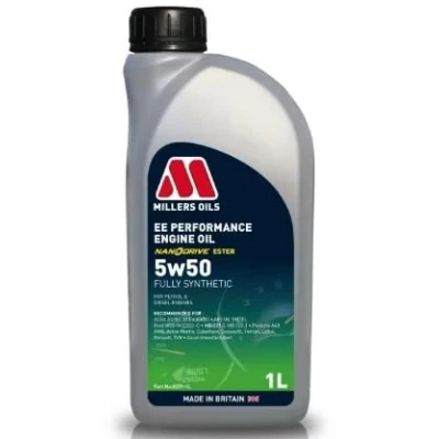 Image of Millers Oils EE Performance 5w 50 Fully Synthetic Engine Oil 1 Litre