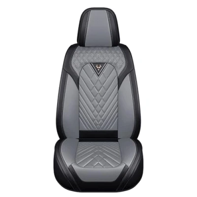 Image of NOBQUA 【Designed for business people】 Car Seat Covers Premium Waterproof Leather Cushion, Automotive Vehicle Auto Interior Protector Full Set, 5 Front and Rear Cover Sets