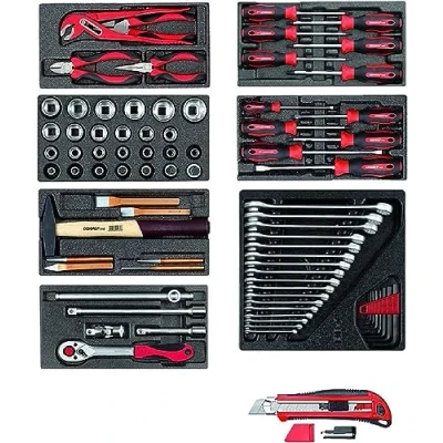 Image of GEDORE Red Tool Set in Foam Modules 81 Pieces