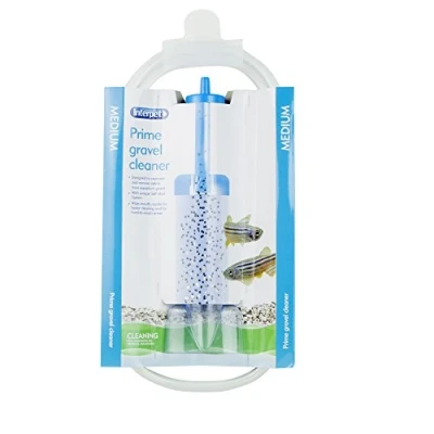 Image of Interpet Aquarium Fish Tank Syphon Water Drainer and Gravel Cleaner, with Nozzle No Return Valve, Medium