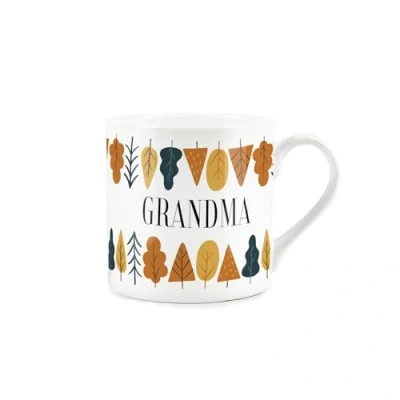 Image of Autumn Trees Grandma Mug Mothers Day Gift for Grandmas Bone China Tea/Coffee Hot Drinks Cup Present