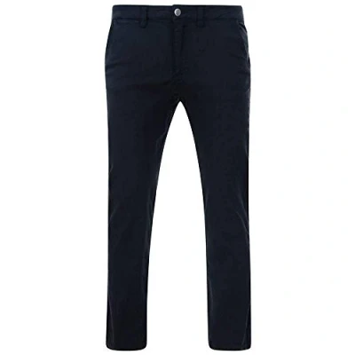 Image of KAM Men&#039;s Extra Tall Stretch Chino Trousers (Modern) in Navy 42W x L38