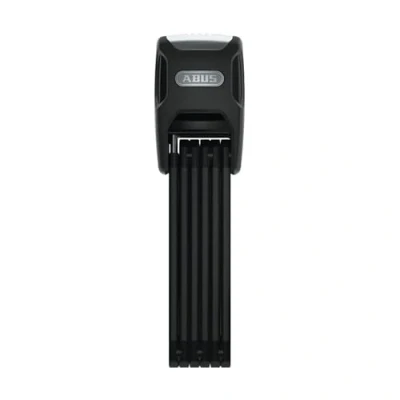 Image of ABUS Bordo Alarm 6000KA SH folding lock with bracket hardened steel bike 100 dB warning tone and XPlus cylinder security level 10 120 cm long black