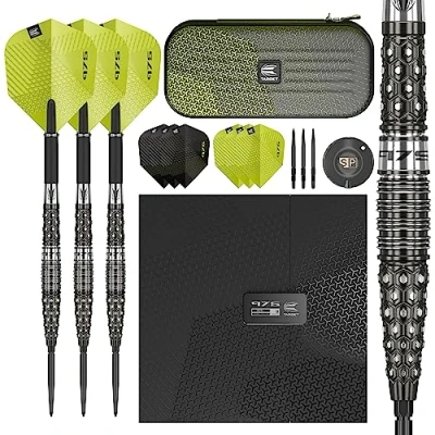 Image of Target Darts 975 03 23G 97.5% Tungsten Swiss Point Steel Tip Set,Black and Green