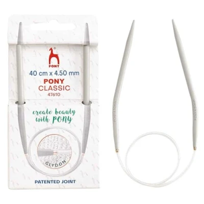 Image of Pony Classic Circular kni. ndls aluminium 40cm 4.50mm 1pc