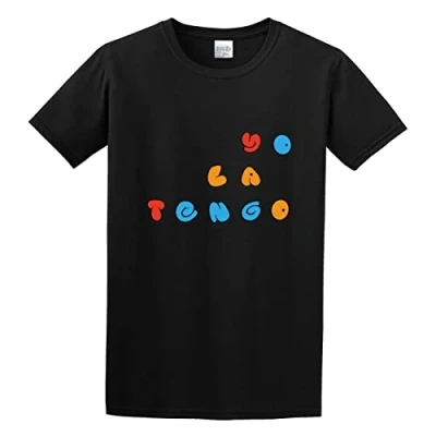 Image of Men&#039;s Yo La Tengo Logo T Shirt Print Tees Short Sleeve O Neck L Black