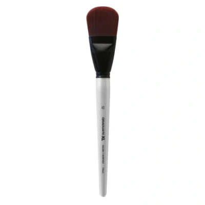 Image of Daler Rowney Graduate XL Multi Technique Brush, Stiff Synthetic Hair, Long Handle, Filbert, 40