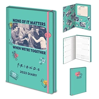 Image of Friends Diary 2023, A5 Hard Cover, Week to a View Planner (Together Design) Official Merchandise (UTPM4546_1)