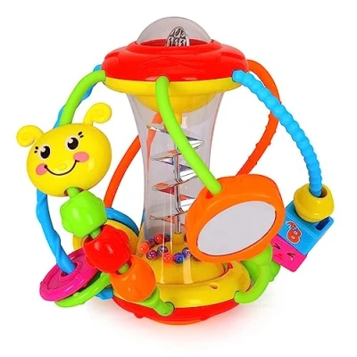 Image of HOLA Baby Motor Skills Ball, ABS Material, Multi colored, from 3 Months