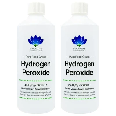 Image of Hydrogen Peroxide 3% Food Grade 1 Litre Purest H2O2 Unstabilized and Additive Free 10 Vols