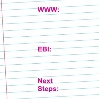 Image of WWW/EBI/Next Steps: Feedback Teacher Stamp (What Went Well/Even Better If/Next Steps) (Pink)