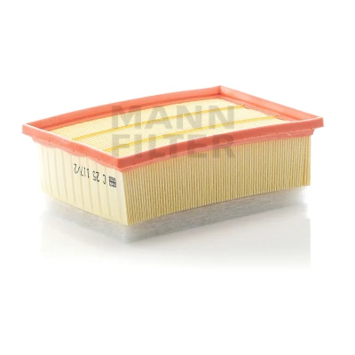 Image of 1444CE, 1444CL, 1444W3, 1444W4, 1444W5 Air Filter MANN C 25 117/2 70mm 169mm 246mm Insert PEUGEOT: 206 Hatchback, 307 CC