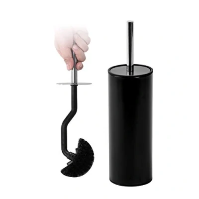 Image of Showerdrape Nexus Black Toilet Brush &amp; Holder