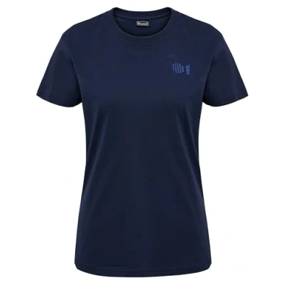 Image of hummel Women&#039;s Hmlcourt Cotton T Shirt S/S Woman Navy