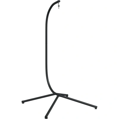 Image of vidaXL Hanging Egg Chair Stand Black Steel
