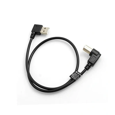 Image of System S USB A Male 90 Degree Left Angled to Type B Right Cable 50 cm 10090054901843