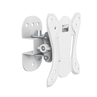 Image of PureMounts® TV Bracket Swivel Vesa 100 Wall Distance 75 mm Maximum Load 25.0 kg Tilts 3/ 12 25/ 25 White
