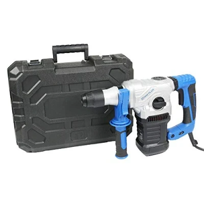 Image of 1500W Electric Demolition Hammer Breaker Jack Drill Concrete Power Tool 4 Modes in 1 Adjustable Speed 360Rotary Handle 2M Corded w/Free Accessories &amp; Carry Case