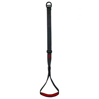 Image of NewDoar Climbing Foot Ascender Loop Adjustable Strap for Rock Rapel Rescue Tree Arborist Protection Device Black