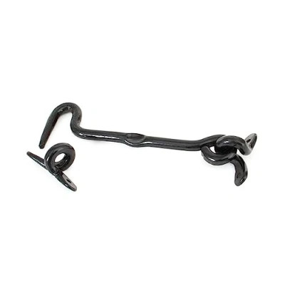 Image of From The Anvil Black 6 Inch Forged Cabin Hook