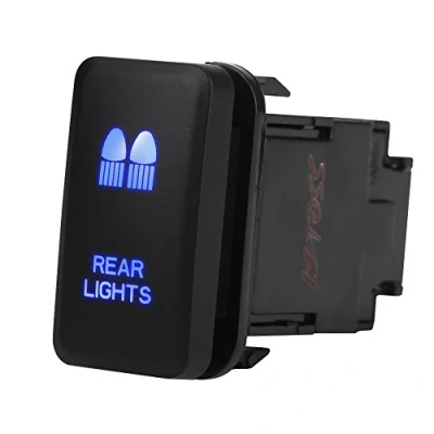 Image of car Rocker switch On Off LED light 12V Blue Auto Toggle (REAR LIGHTS) tacoma rear