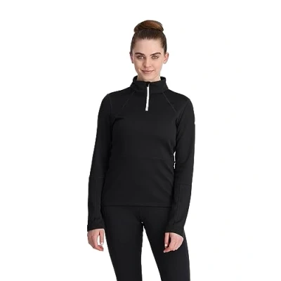 Image of Spyder Women&#039;s Charger 1/2 Zip Hiking Shirt (Pack of 1) Black