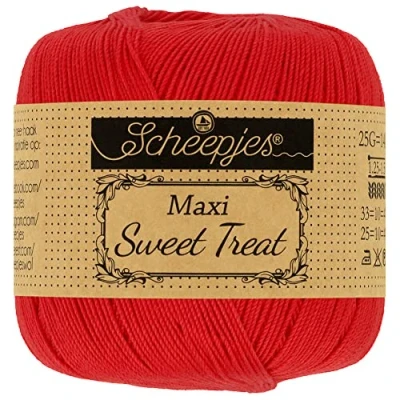 Image of Scheepjes Maxi Sweet Treat 115 Hot Red Yarn 1x25g