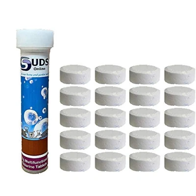 Image of SUDS ONLINE 20 x 20g Multifunction Chlorine Tablets For Swimming Pool Hot Tub Spa