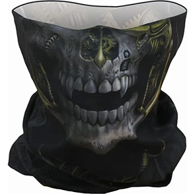 Image of Spiral Steam Punk Reaper Multifunctional Face Wraps L Black