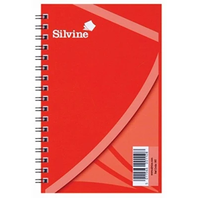 Image of Silvine A6 Wirebound Memo Notebook 30 Pages Feint Ruled 057 Pack of 24