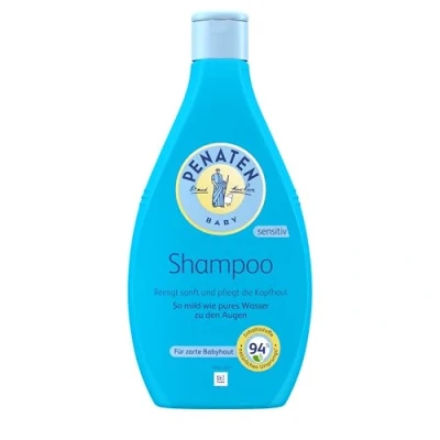 Image of PENATEN Shampoo (400 ml), particularly gentle cleansing and nourishing baby shampoo, specially developed for newborns, without parabens, sulphates dyes, gently cleanses tears