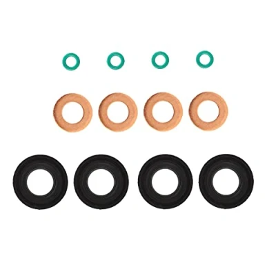 Image of Fuel Injector Seal Washer O Ring Set For SKODA Octavia Roomster Fabia Superb Yeti Rapid 03L 103 070 A, 3L A AUTORCE